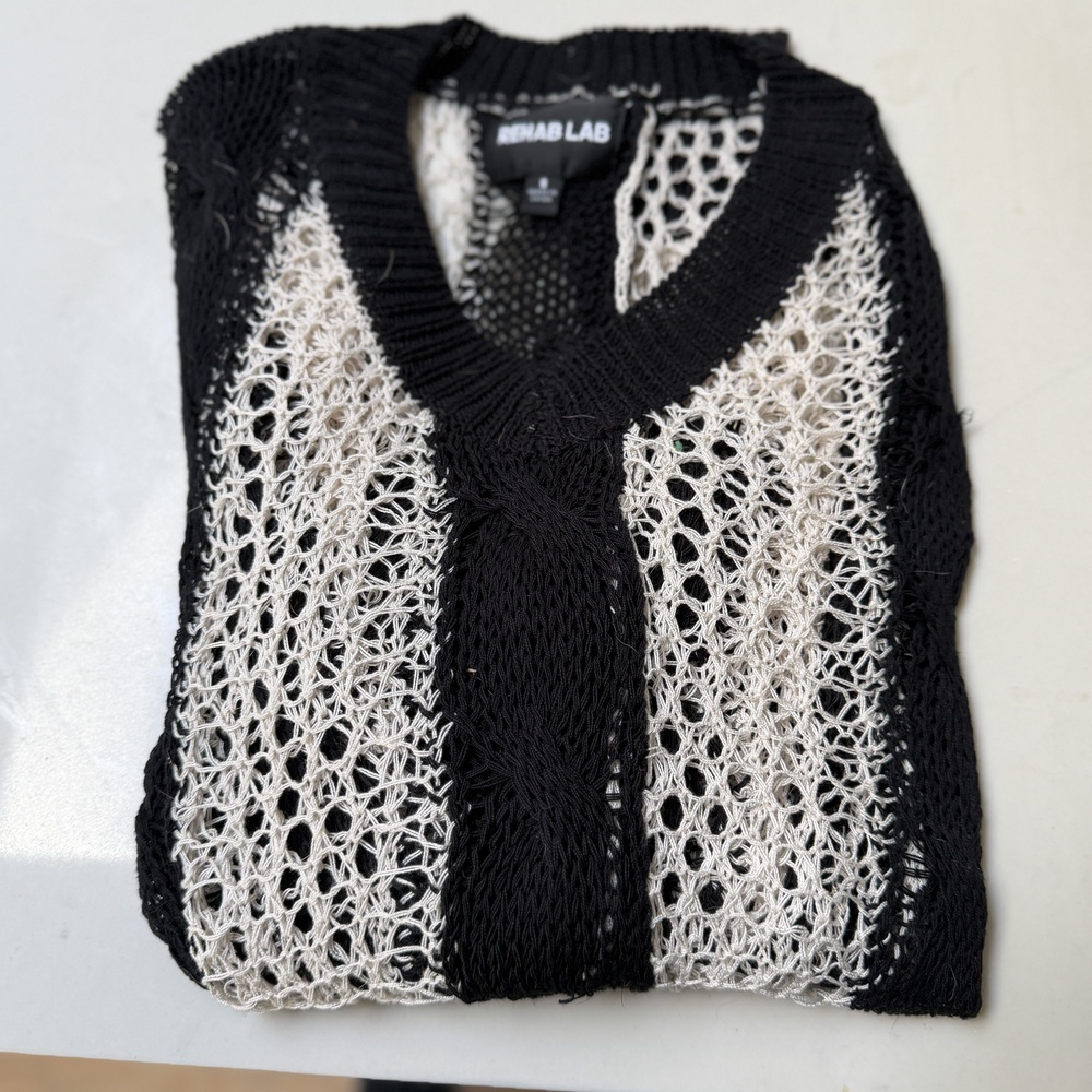 Rehab Lab crochet crop top